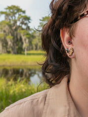 ALLIGATOR STUD EARRINGS
