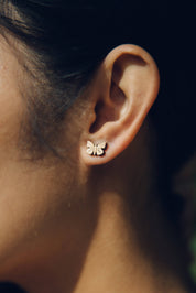 BUTTERFLY STUD EARRINGS