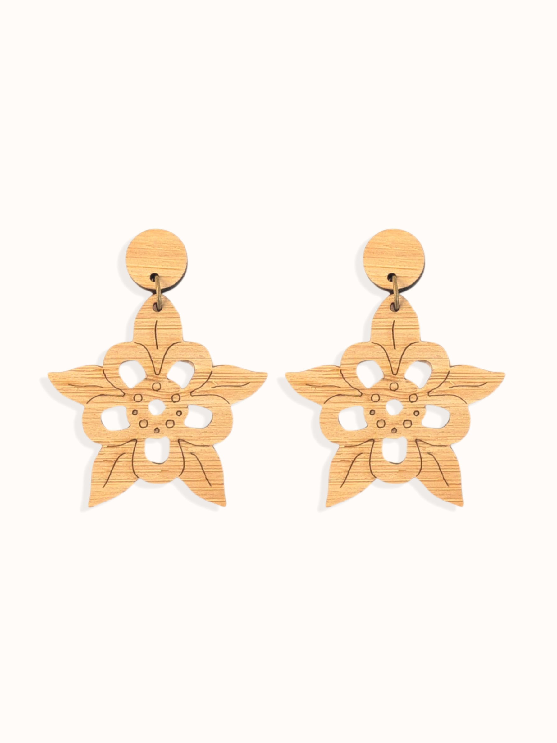 COLUMBINE FLOWER DROP EARRINGS
