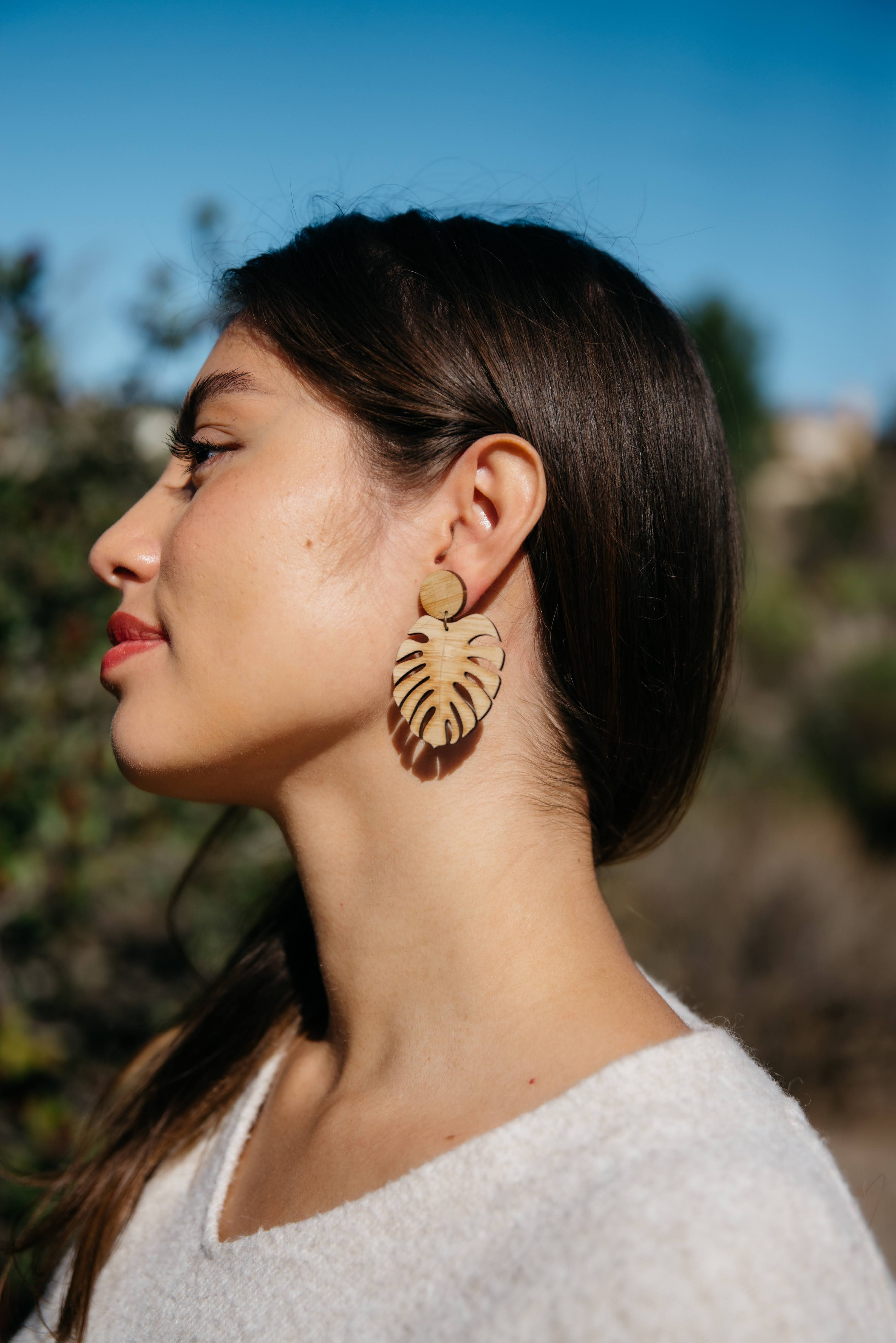MONSTERA DROP EARRINGS | KAMEA