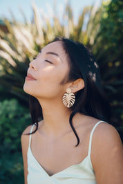 MONSTERA DROP EARRINGS | KAMEA