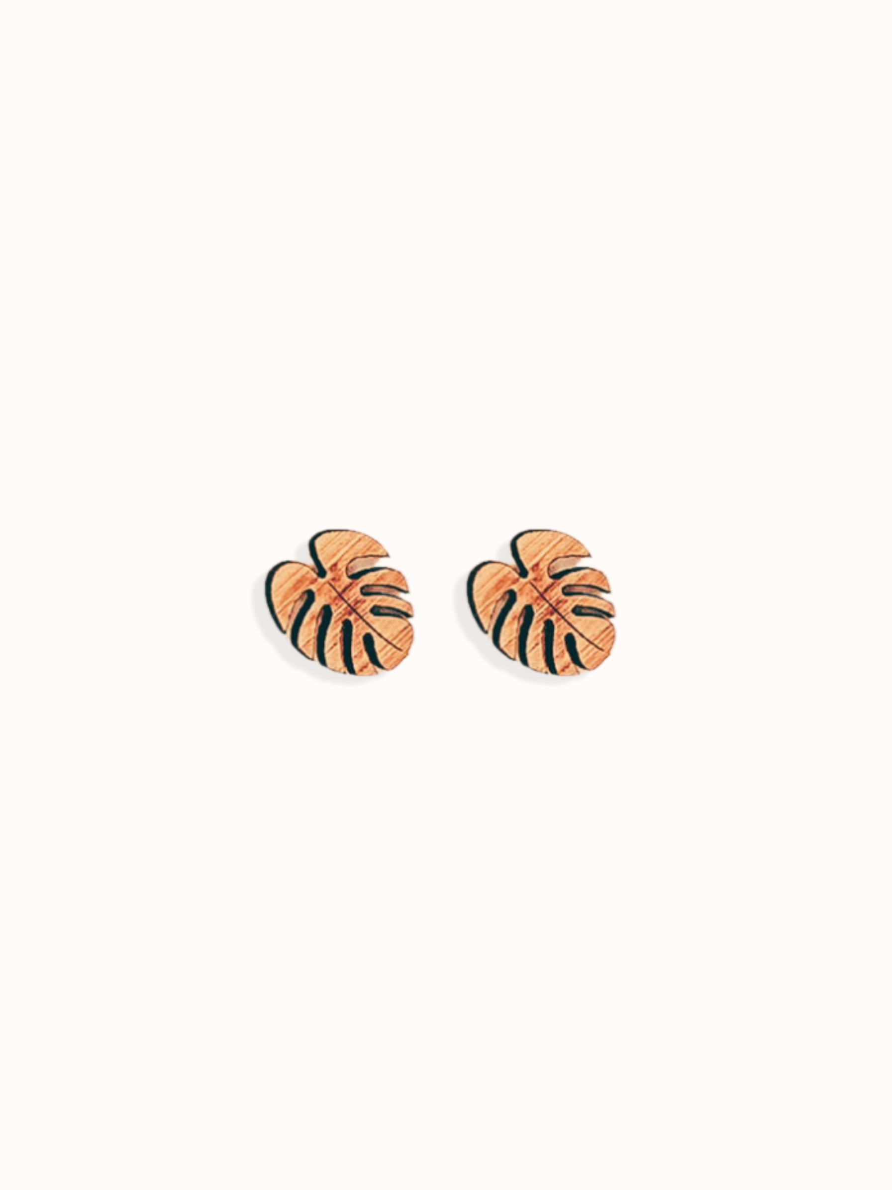 MONSTERA STUD EARRINGS