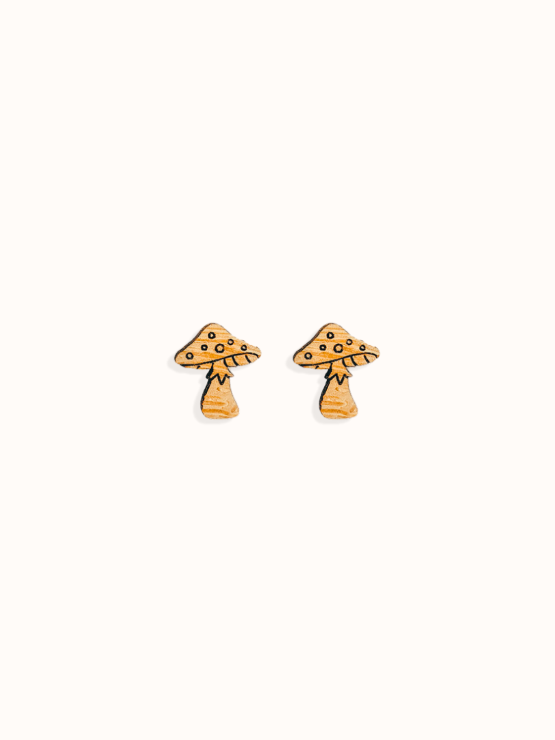 MUSHROOM STUD EARRINGS