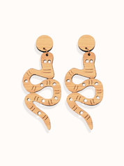 SNAKE DROP EARRINGS | NACALA