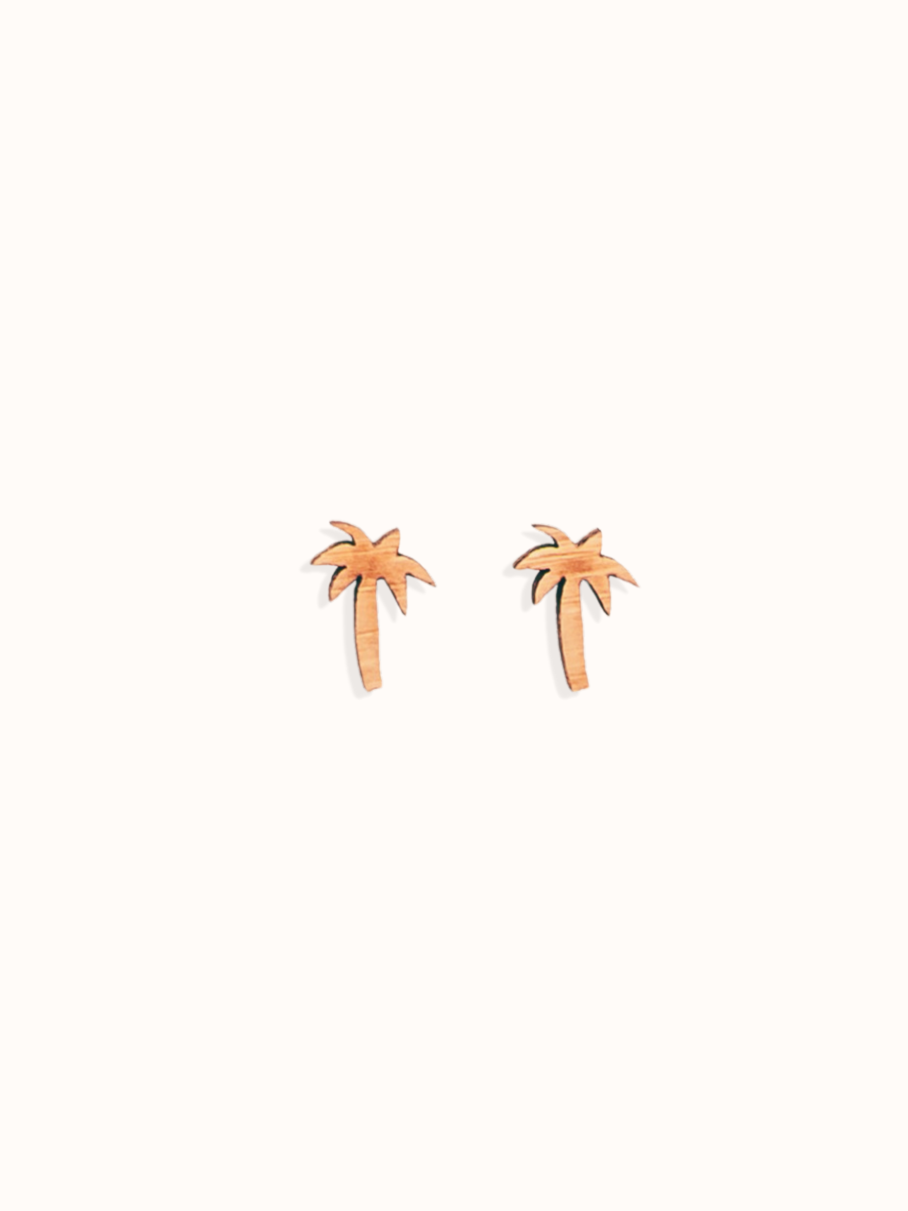 PALM TREE STUD EARRINGS