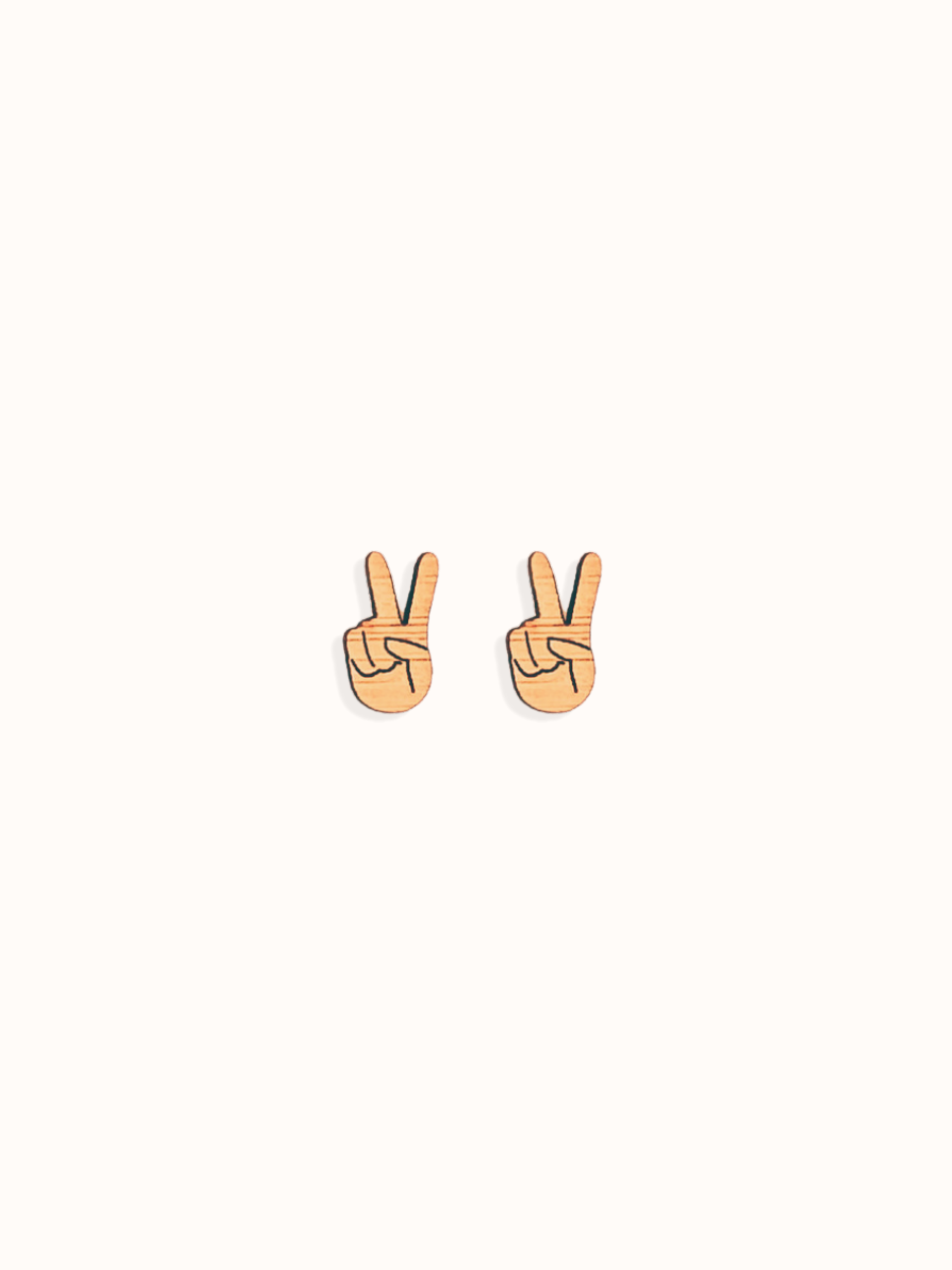 PEACE STUD EARRINGS