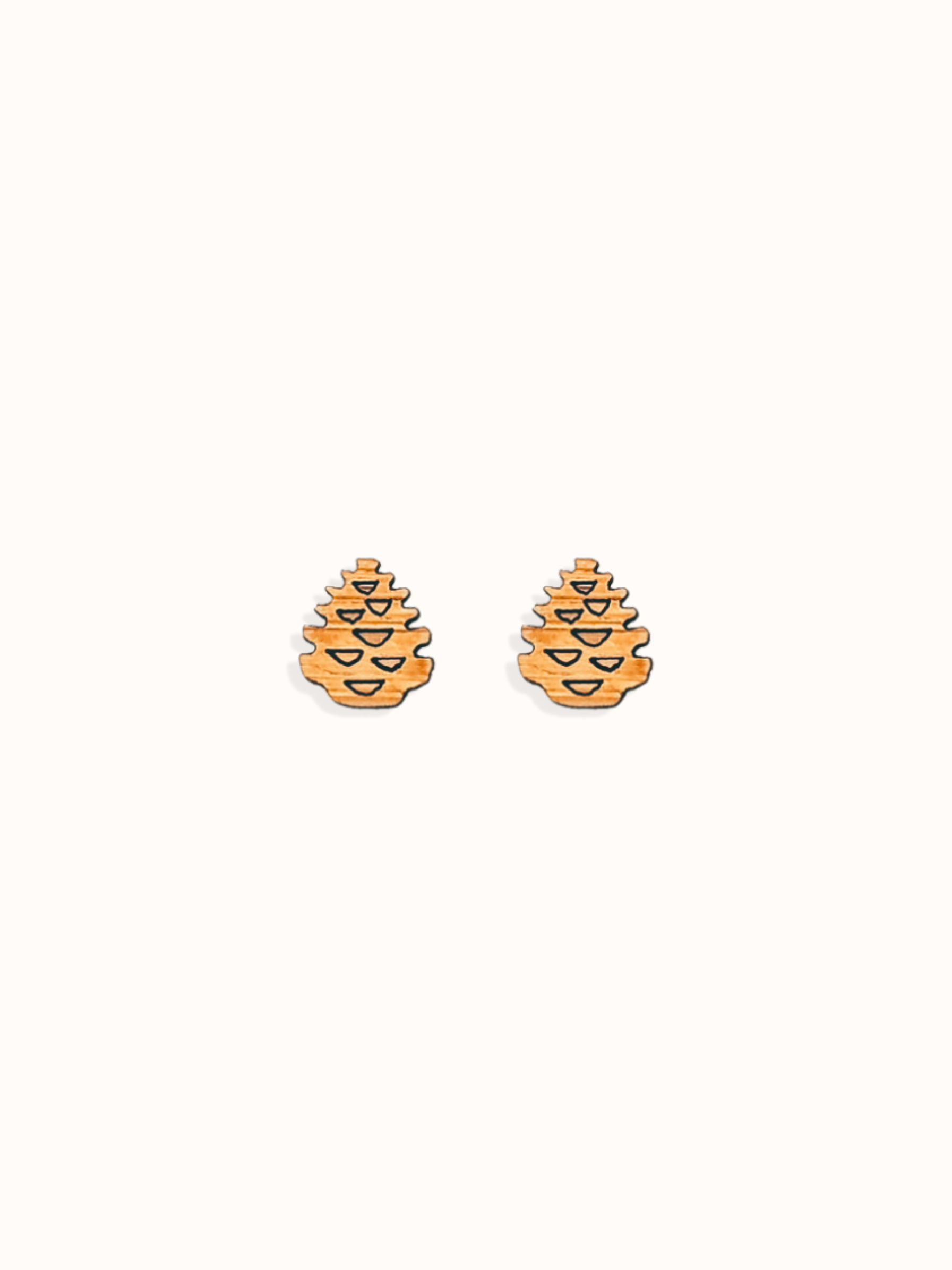 PINECONE STUD EARRINGS