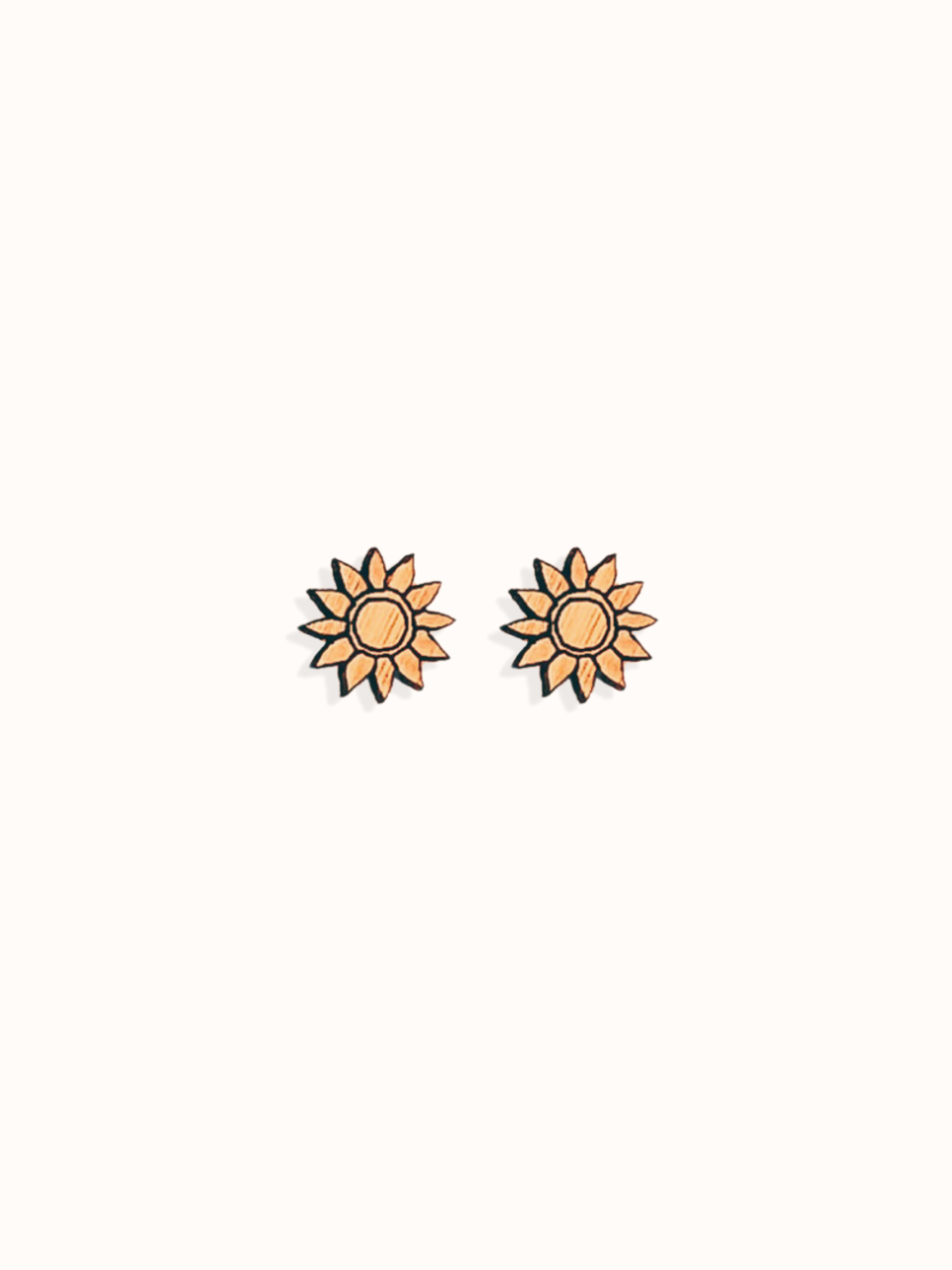 SUNFLOWER STUD EARRINGS