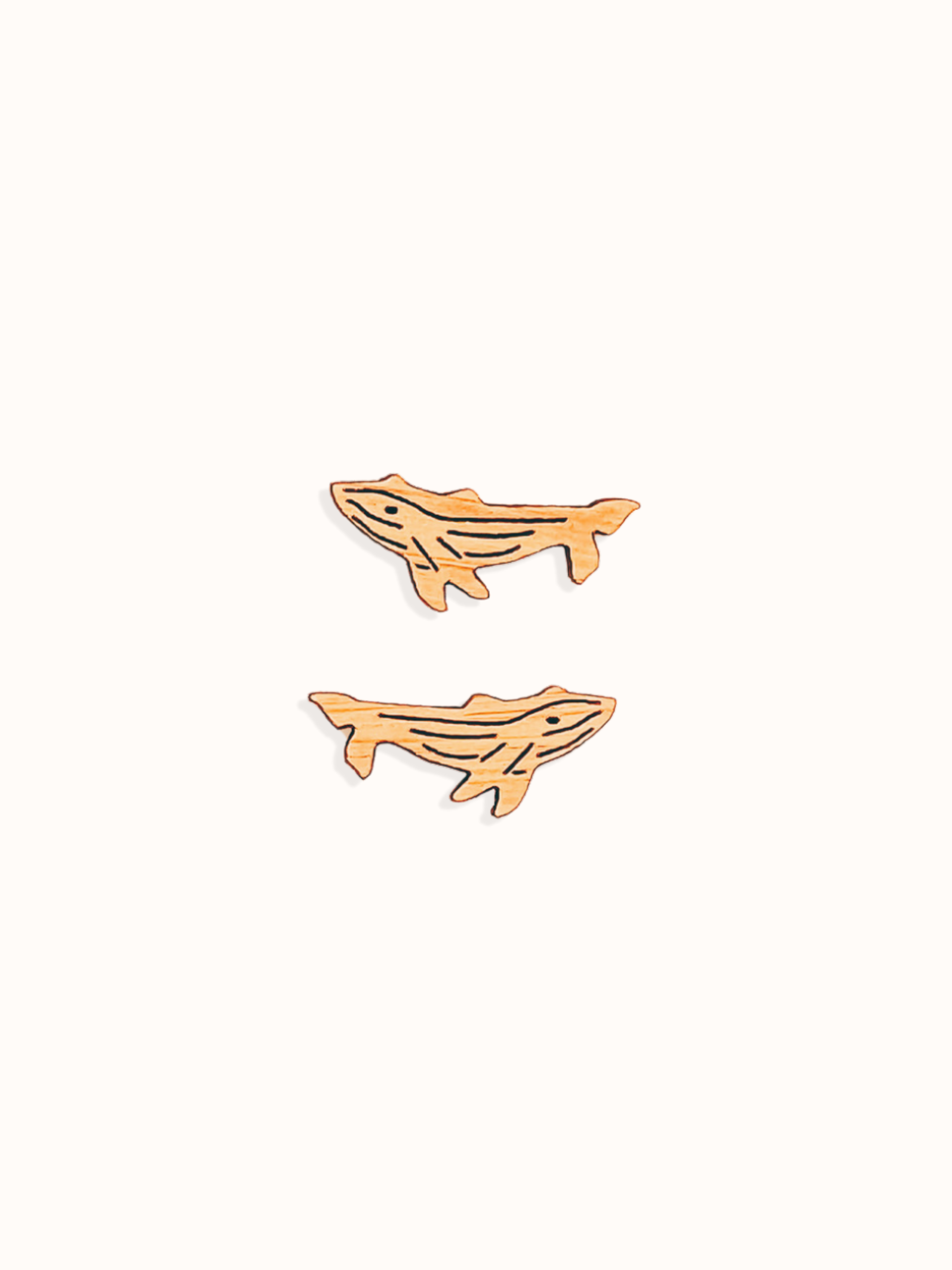 WHALE STUD EARRINGS