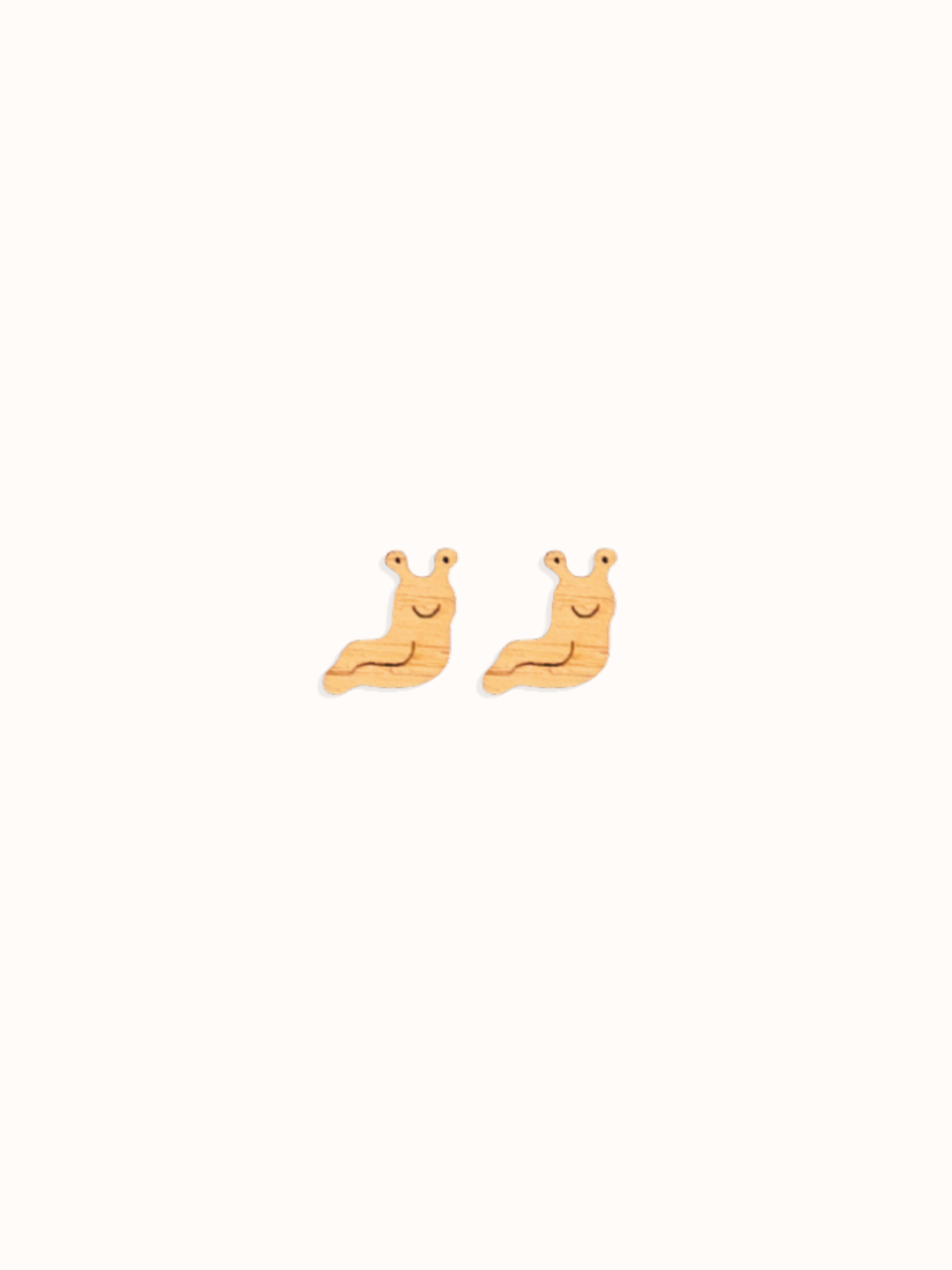 BANANA SLUG STUD EARRINGS