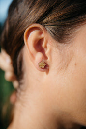 HIBISCUS STUD EARRINGS