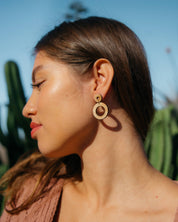 HOOP DROP EARRINGS | JADE SUN RAYS