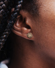 SUNFLOWER STUD EARRINGS